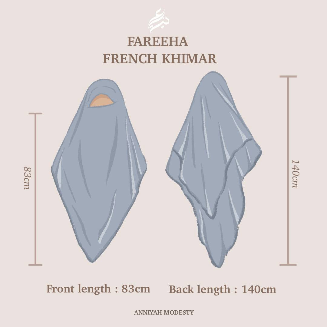 FAREEHA FRENCH KHIMAR